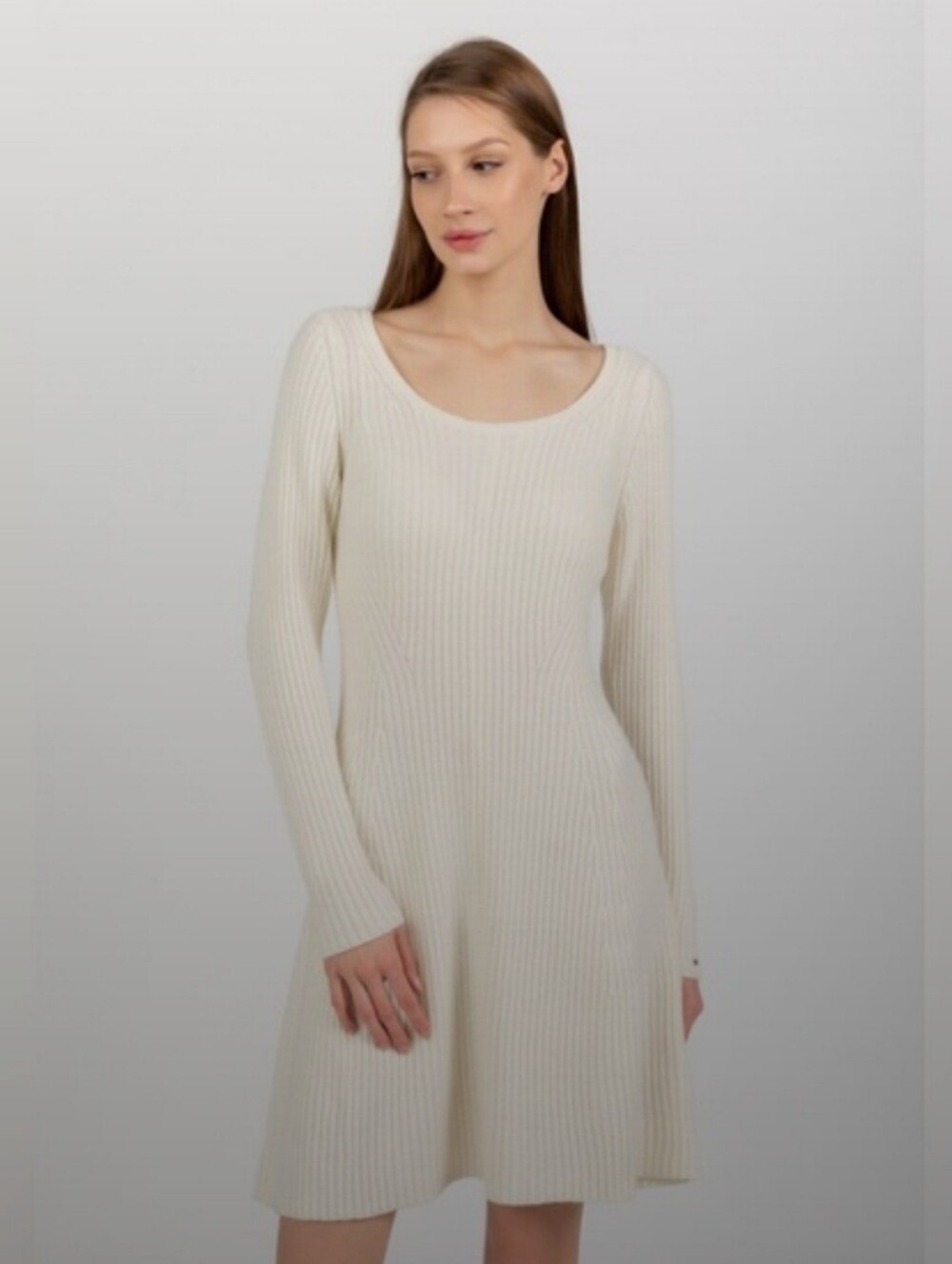 NWT-Tommy Hilfiger Beautiful, Extremely Soft Cream Knit Dress  Sz.XXL
